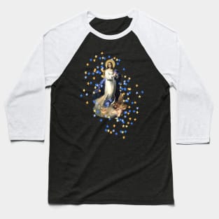 Immaculate Conception Assumption Virgin Mary Nicaragua Esteban Baseball T-Shirt